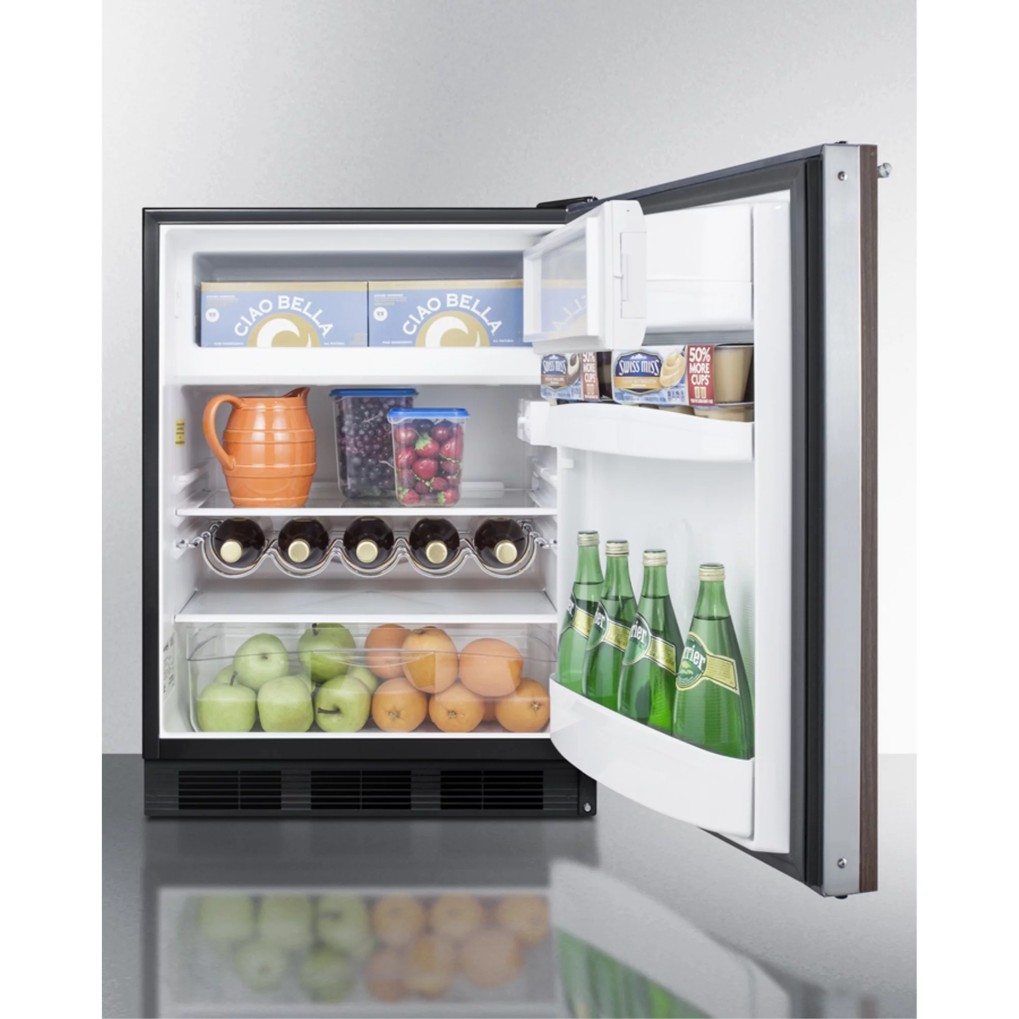 ADA compliant built-in undercounter refrigerator-freezer for residential use