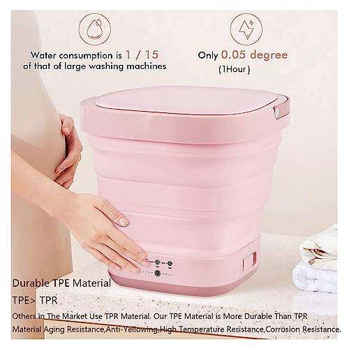 Apartment Washer and Dryer Portable with 4/6 Huors Drying and UV, Mini Portable Washer High Power,Retractable Drain Pipe for Personal,Dormitory