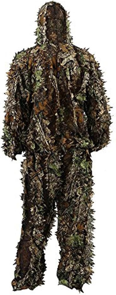 Zicac Outdoor Camo Ghillie Suit 3D Leafy Camouflage Clothing Jungle Woodland Hunting
