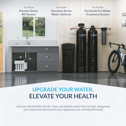 Aquasure Harmony Series 56,000 Grains Whole House Water Softener w/High Efficiency Digital Metered Control Head - Smart Home Appliances