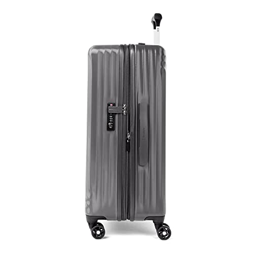 Travelpro Maxlite Air Hardside Expandable Carry on Luggage, 8 Spinner Wheels, Lightweight Hard Shell Polycarbonate Suitcase, Shadow Grey
