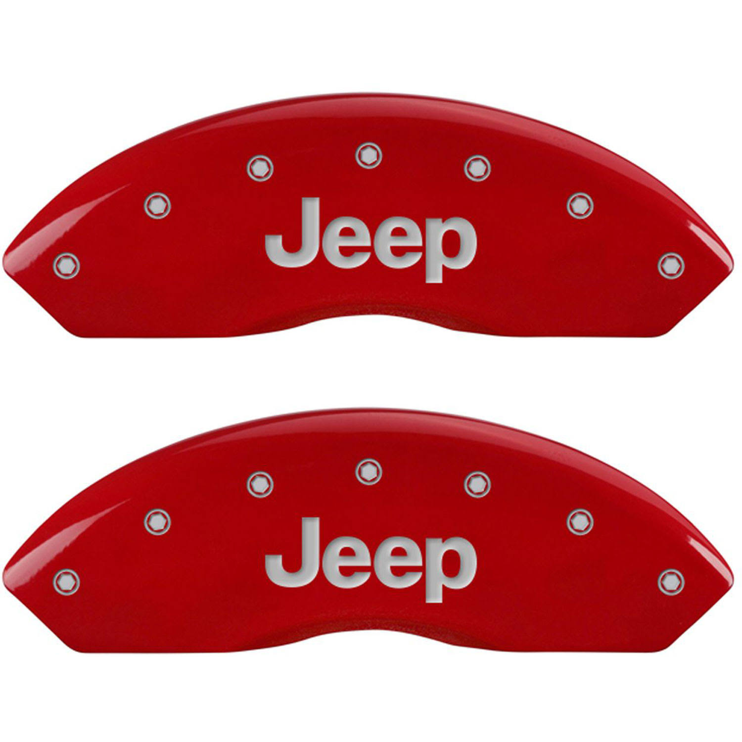 MGP 42014SJEPRD Red Jeep/Jeep Jeep Caliper Covers