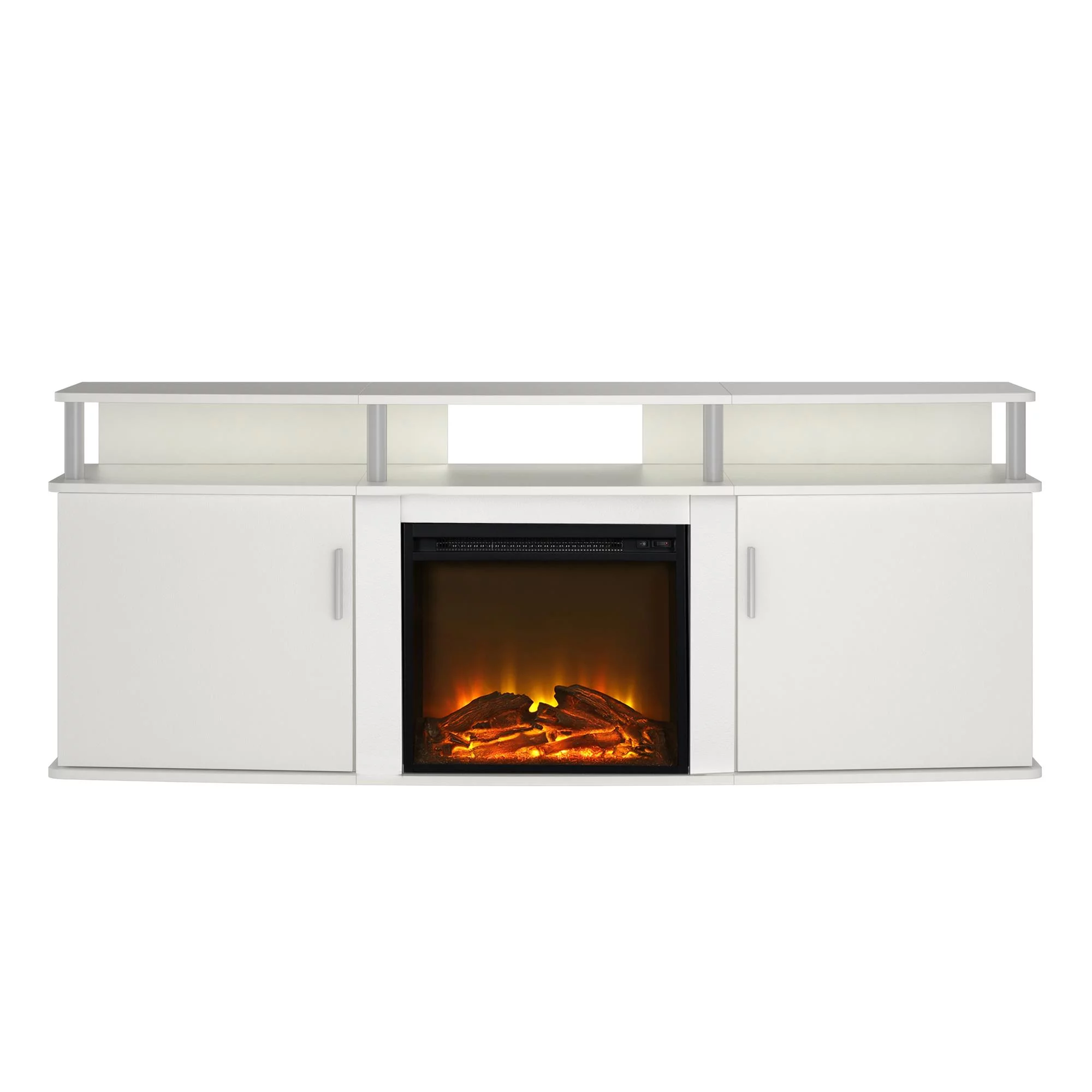 Ameriwood Home Orchard Heights Electric Fireplace TV Console for TVs up to 70", White