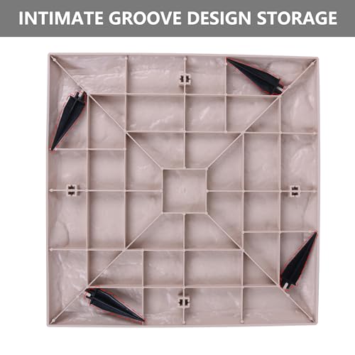4Pcs Large Stepping Stones Outdoor Garden Walkway, Durable Plastic Pavers for Patio, Pathway, and Landscaping