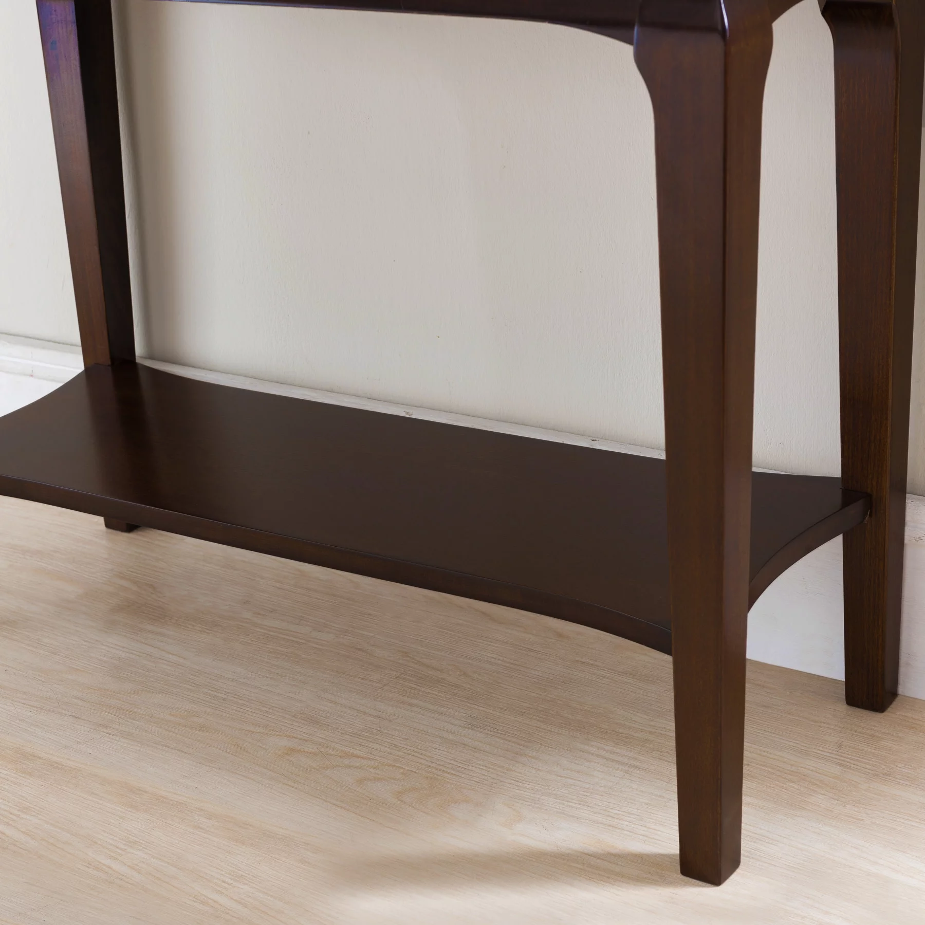 Leick Home 22032 Stratus One Drawer Condo Apartment Hall Console, Heartwood Cherry