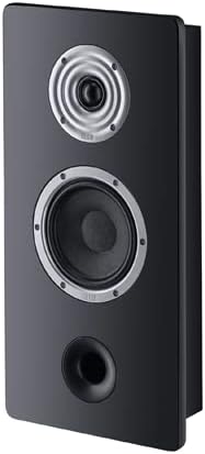 HECO Ambient 22 F 5" 2-Way Bass Reflex Wall Speaker in Black with Integrated Metal Wall Bracket for Horizontal and Vertical Mounting