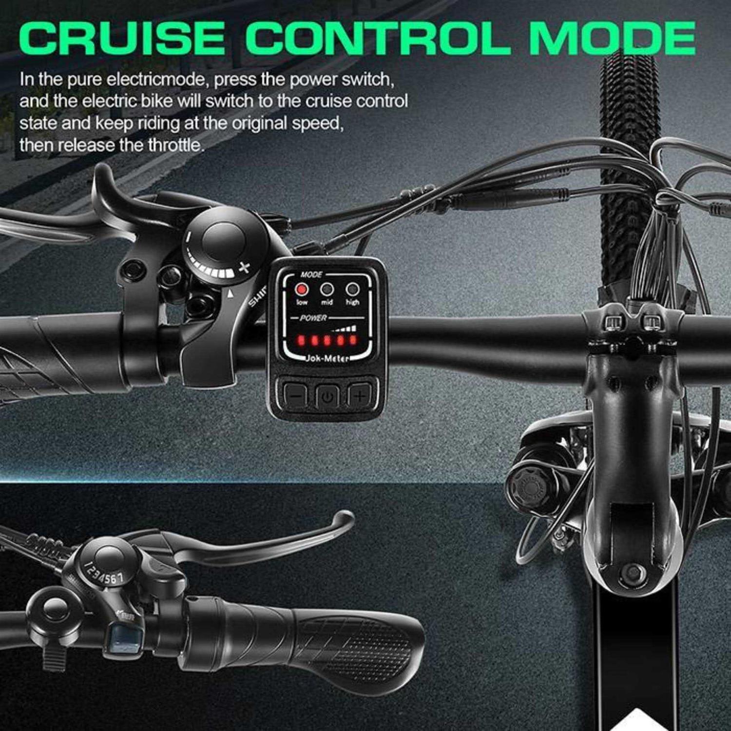 Gocio 500w Electric Bike 26 inch Electric Bicycle for Adults with Cruise Control System Ebike - Sports Supplies Online Store