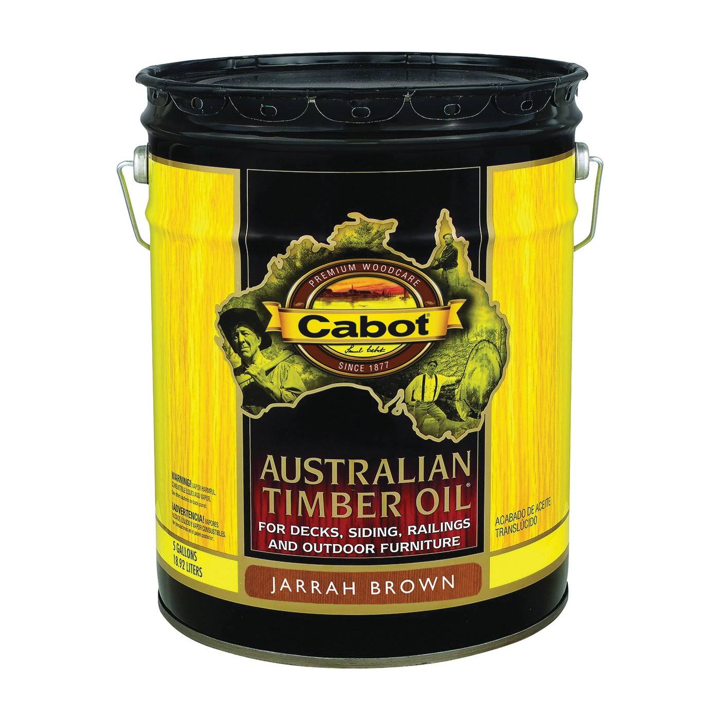 Cabot 3460 Australian Timber Oil Jarrah Brown 5 Gallon