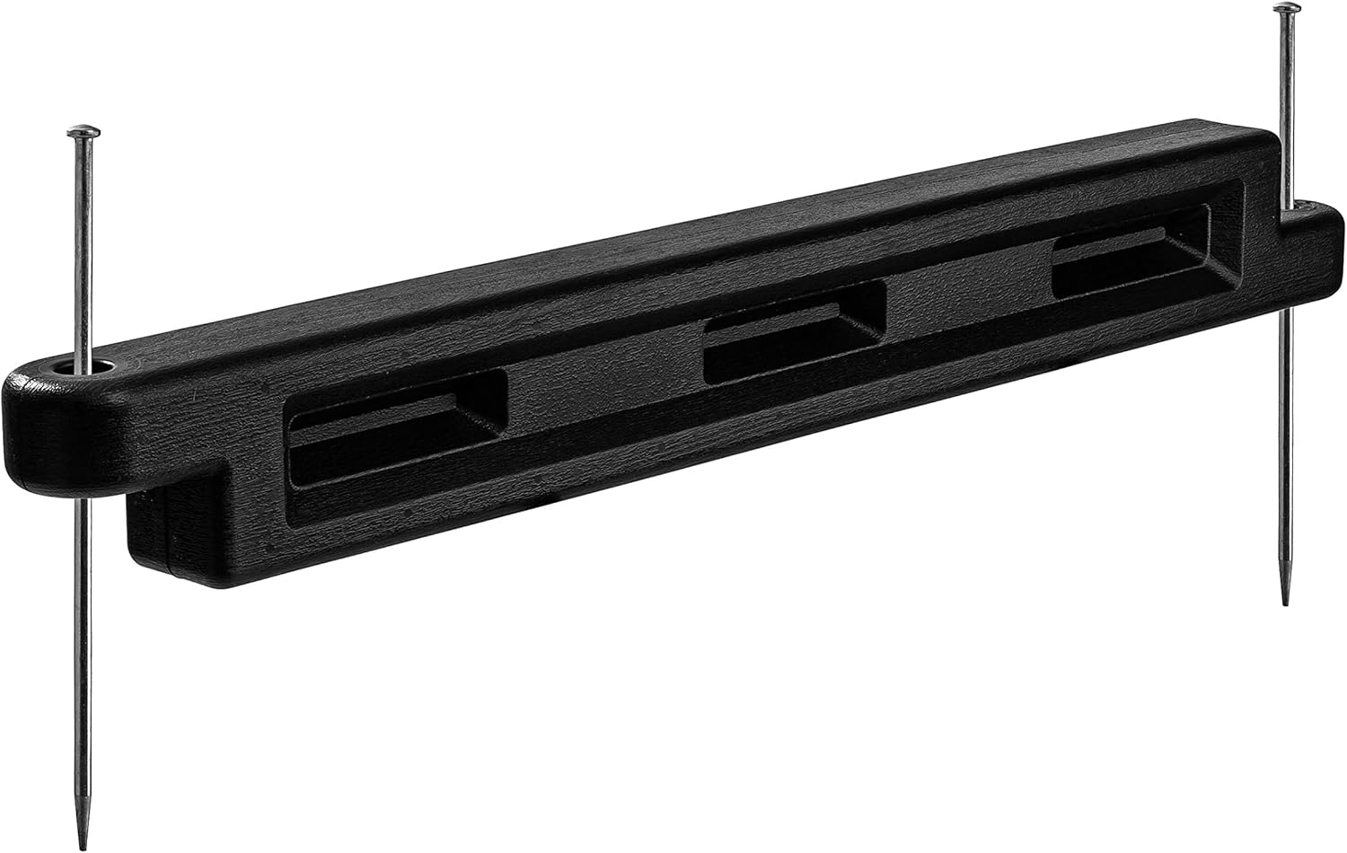 Playsafer Playground Edging Border - Plastic Interlocking Timber for Playgrounds, Backyards, and Playareas - Black - 52" L X 4" W X 6" H (2 Pack)