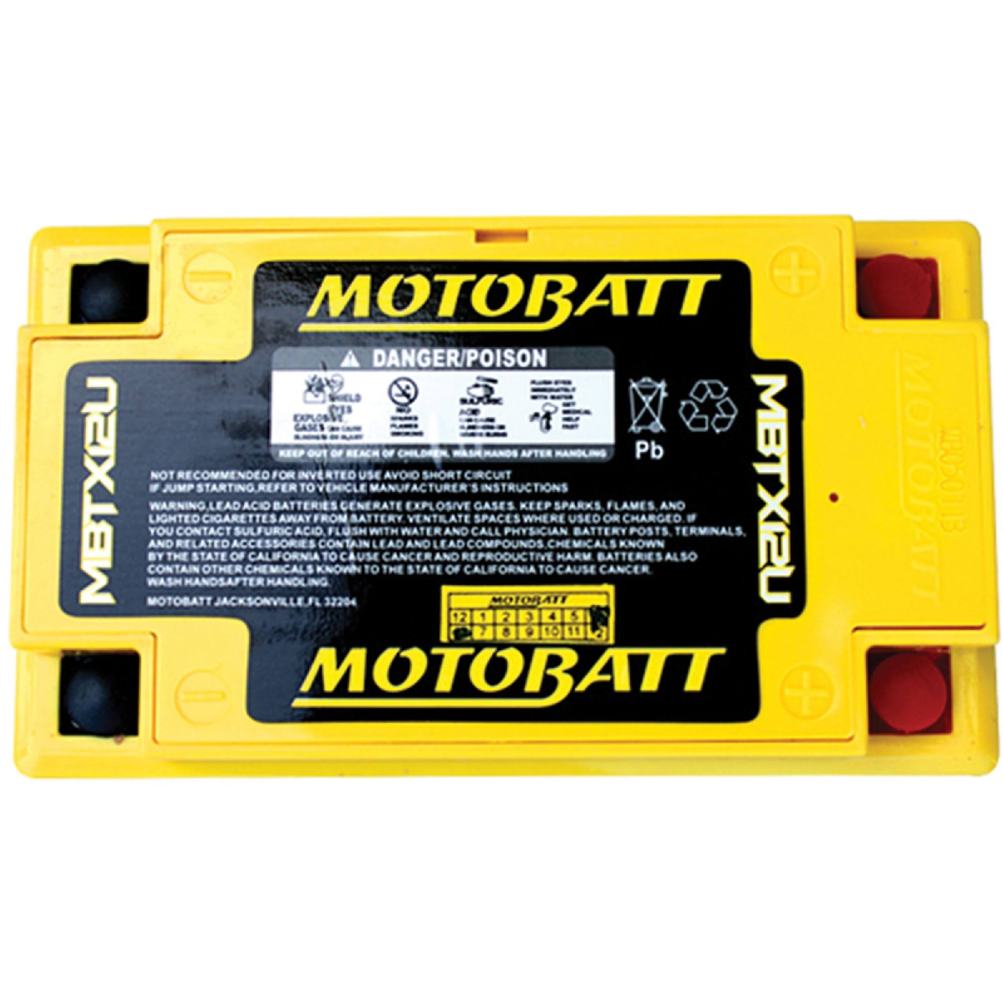Motobatt MBTX12U 14Ah Battery by DB Electrical