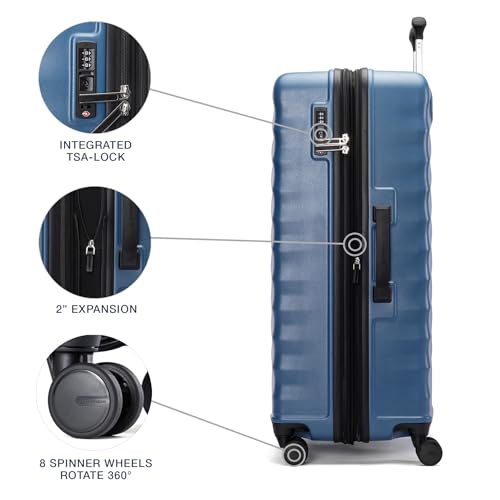 Travelpro Maxlite Air V2 Hardside Expandable Carry on Luggage, 8 Spinner Wheels, Lightweight Hard Shell Suitcase, TSA lock, Black, Carry On 21-Inch
