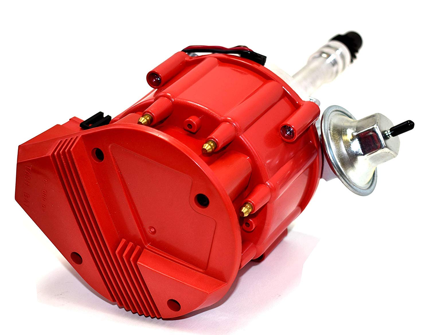 A-Team Performance - HEI Distributor with Spark Plug Wires and HEI Pigtail Harness Complete Kit