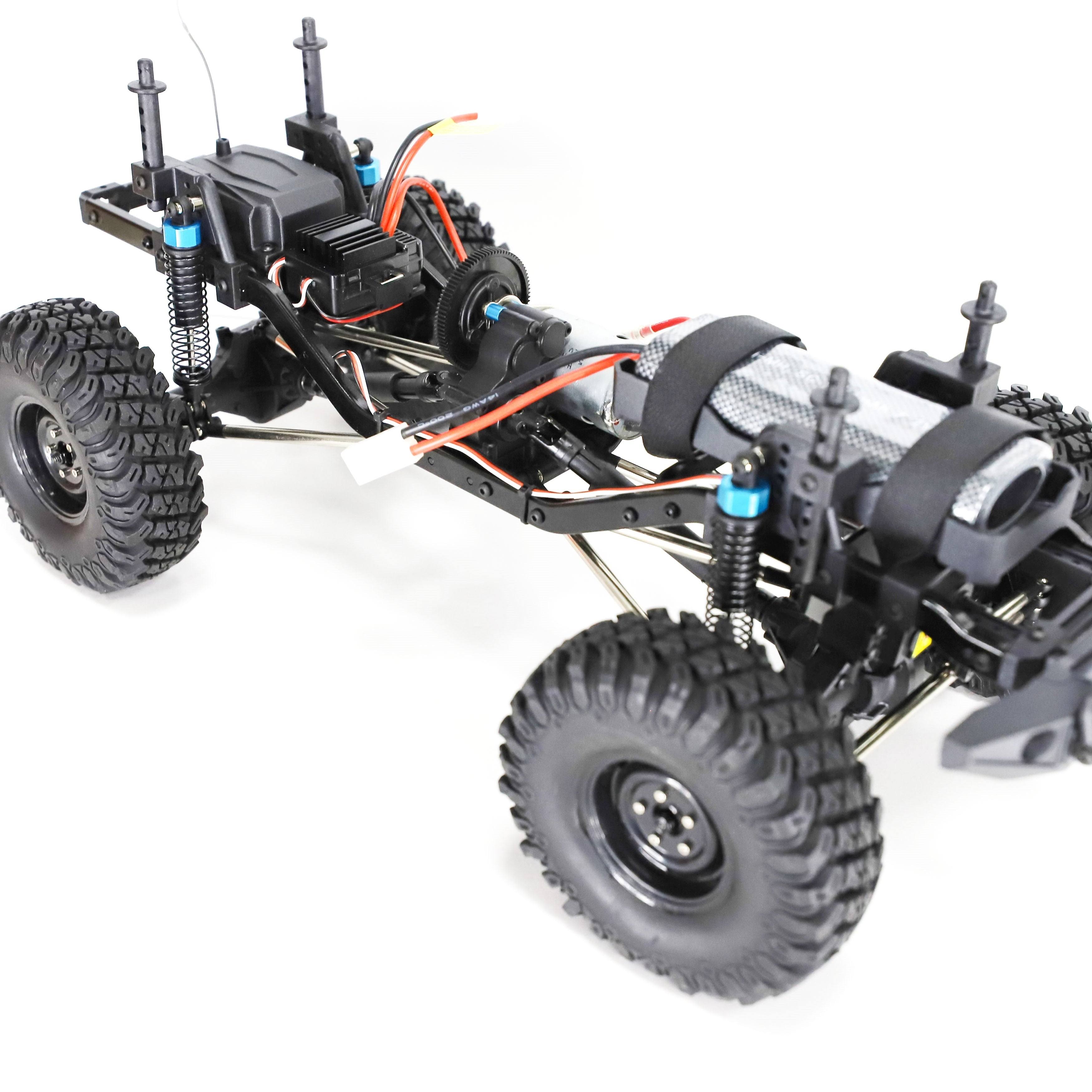 Aleko Rccar15-ap Rock Crawler Off-Road 4WD Electric Powered RC Car - 1:10 Scale - Orange