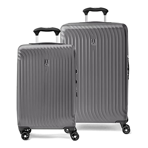 Travelpro Maxlite Air Hardside Expandable Carry on Luggage, 8 Spinner Wheels, Lightweight Hard Shell Polycarbonate Suitcase, Shadow Grey