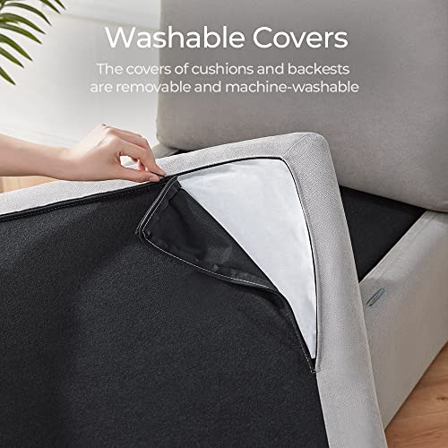 LINSY HOME Modular Sectional Sofa, Convertible U Shaped Sofa Couch with Storage, Memory Foam, Modular Sectionals with Ottomans