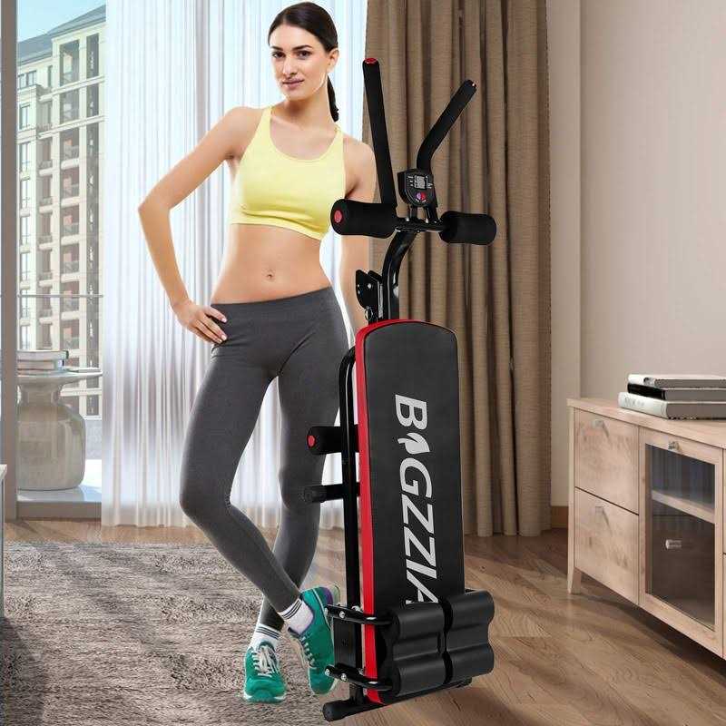 Bigzzia Adjustable Ab Exercise Bench Abdominal Workout Machine Foldable Sit Up Bench - Sports Supplies Online Store