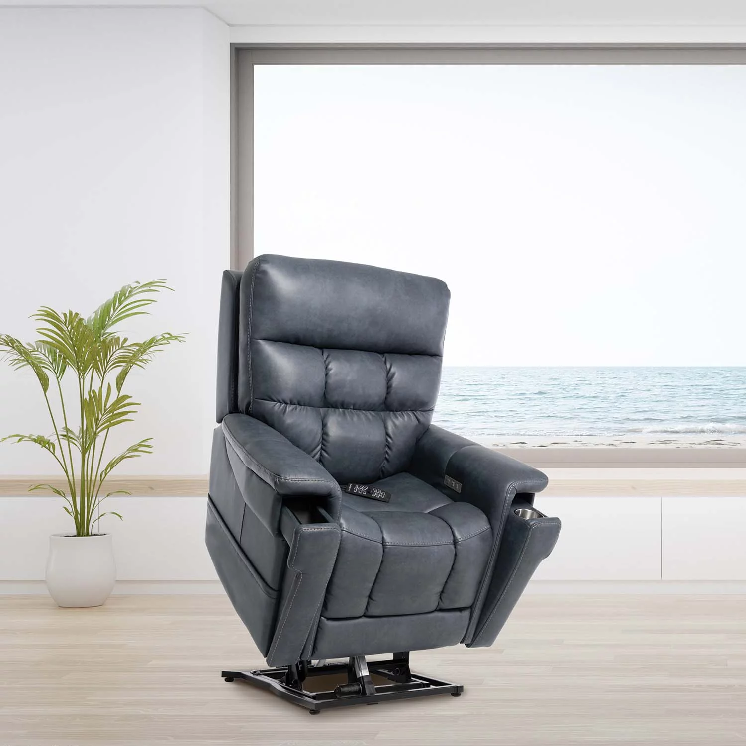 Pride Mobility VivaLift Ultra PLR4955L Power Lift Recliner, Slate, Large
