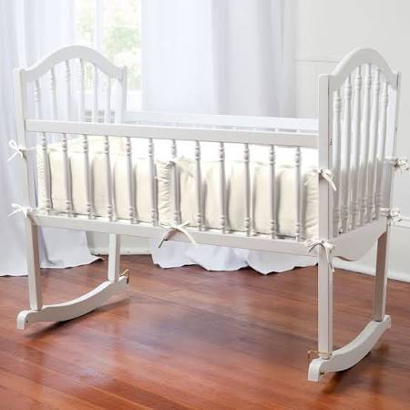 Carousel Designs Solid Seafoam Aqua Crib Bumper