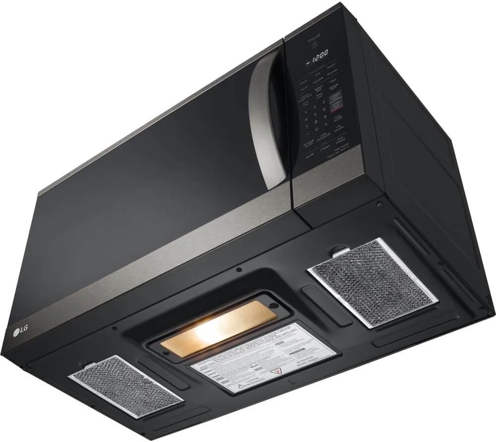 LG 30 inch Black Stainless Steel Over-The-Range Microwave