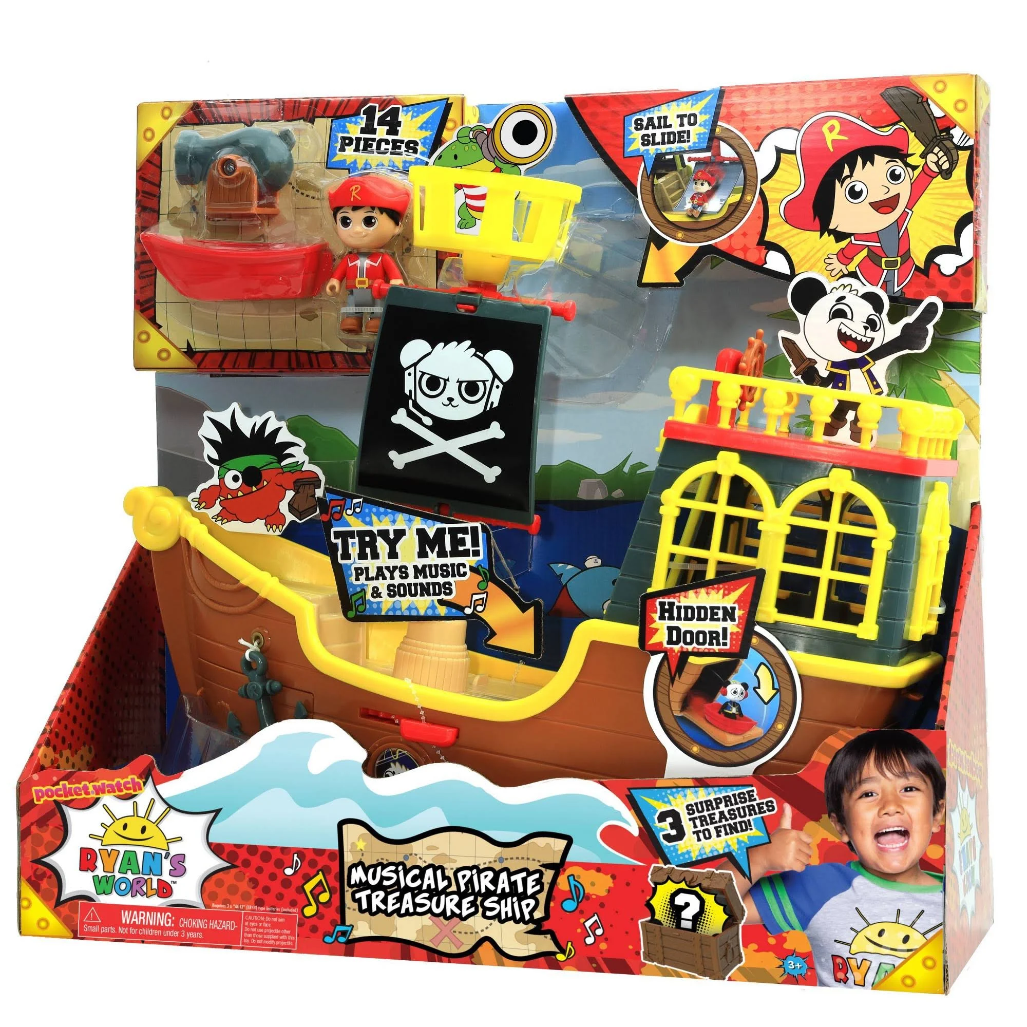 Ryan&s World Musical Pirate Treasure Ship