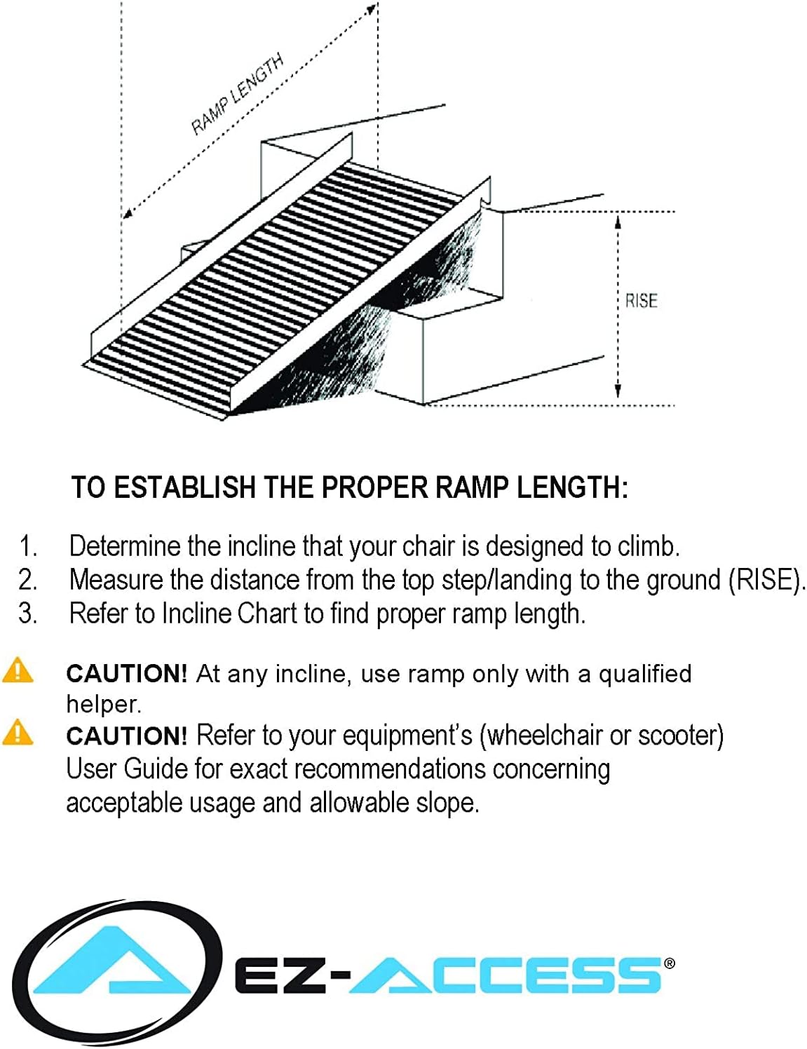 EZ-Access Suitcase Trifold Portable Ramp with an Applied Slip-Resistant Surface, 10 Foot