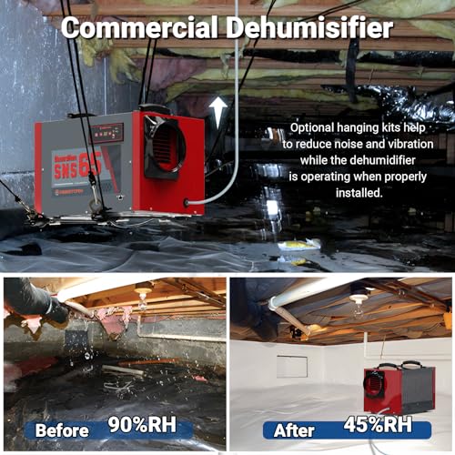 Abestorm Crawl Space Dehumidifier with Pump, Large Space Commercial Dehumidifier - Smart Home Appliances