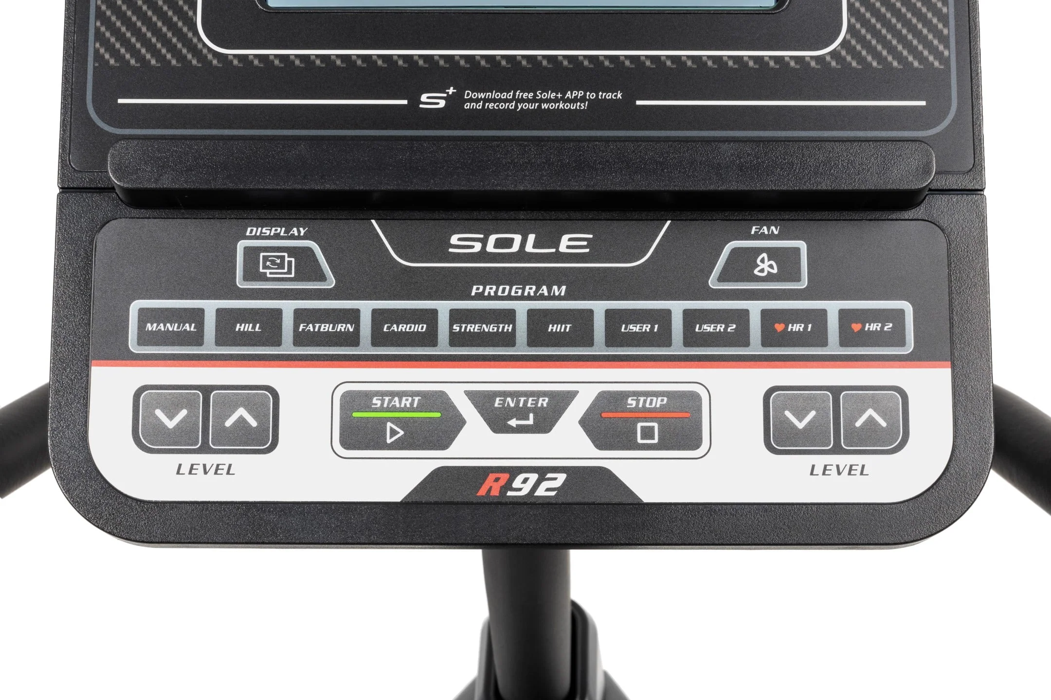 SOLE Fitness R92 Indoor Stationary Recumbent Adjustable Cycling Bike Cardio Home Exercise Workout Equipment