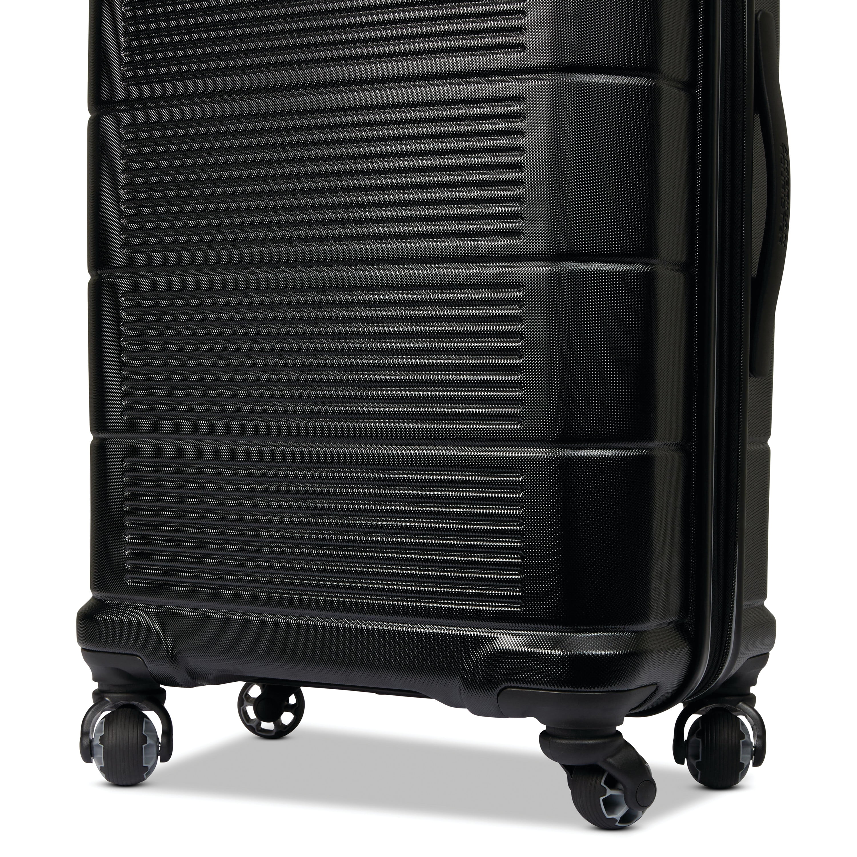 American Tourister Stratum 2.0 24" Hardside Medium Checked Spinner Luggage One Piece - Jet Black