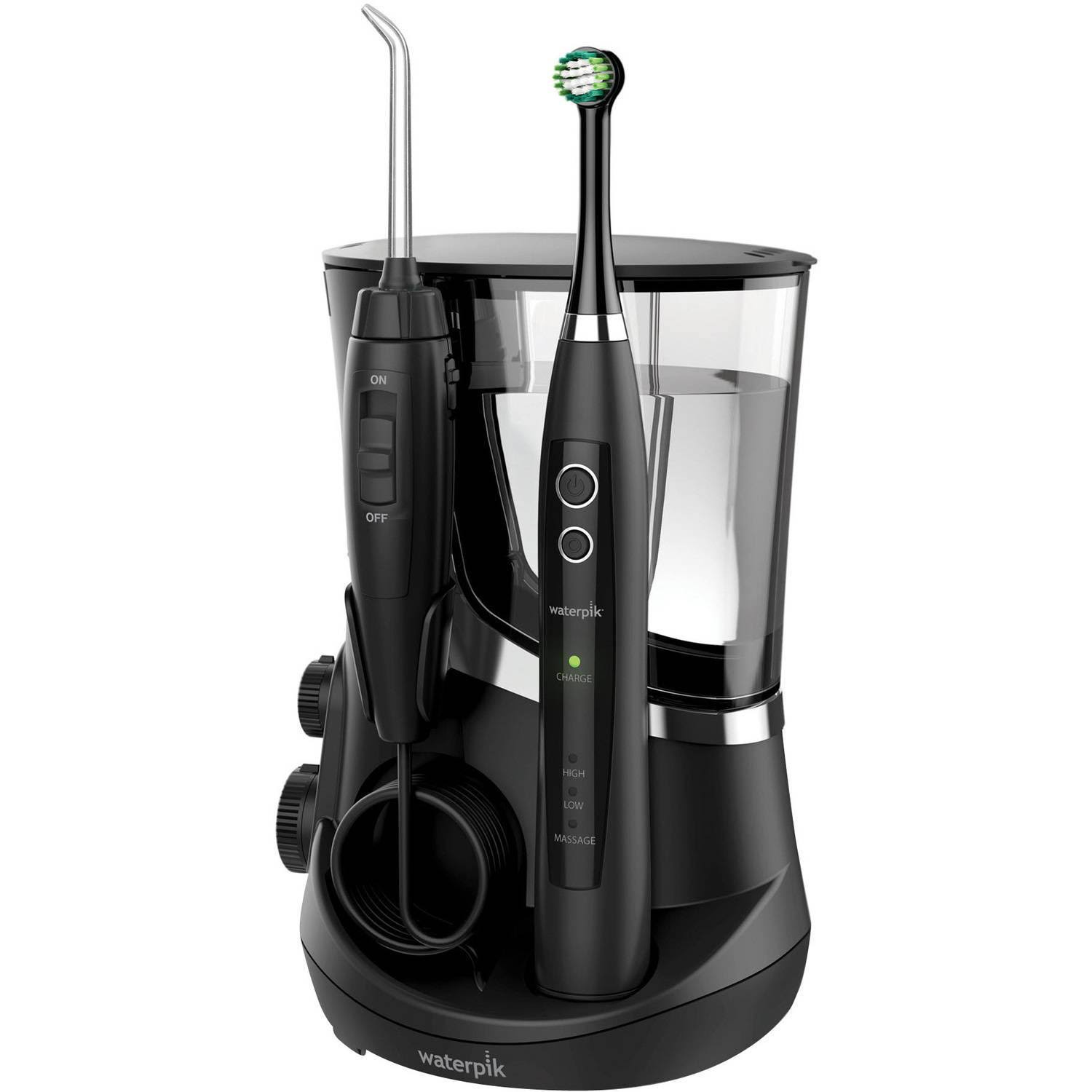 Waterpik Complete Care 5.5 Water Flosser and Toothbrush, WP-812, Black