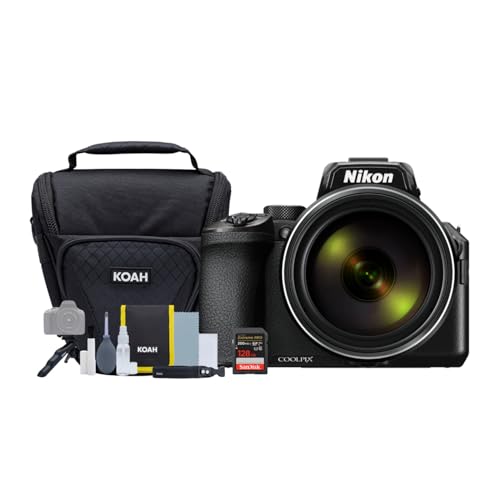 Nikon COOLPIX P950 Digital Camera (Black) Bundle with Case, Accessories and 128GB SD Card (3 Items)
