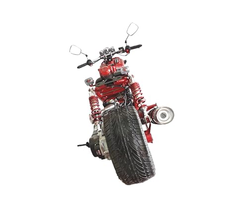 50cc Stretched Scooter Generation 1, Automatic Transmission, PMZ50-19, Wide 205/30-12 Rear Tire, Retro Speedometer, Gas Gauge