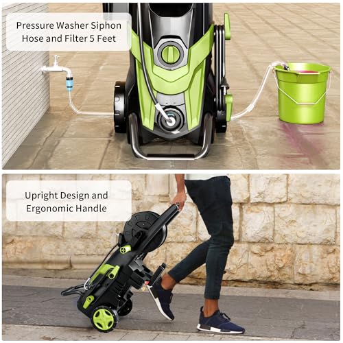 Electric Pressure Washer, 4500 PSI 3.2 GPM Power Washer with 4 Quick Connect Nozzles