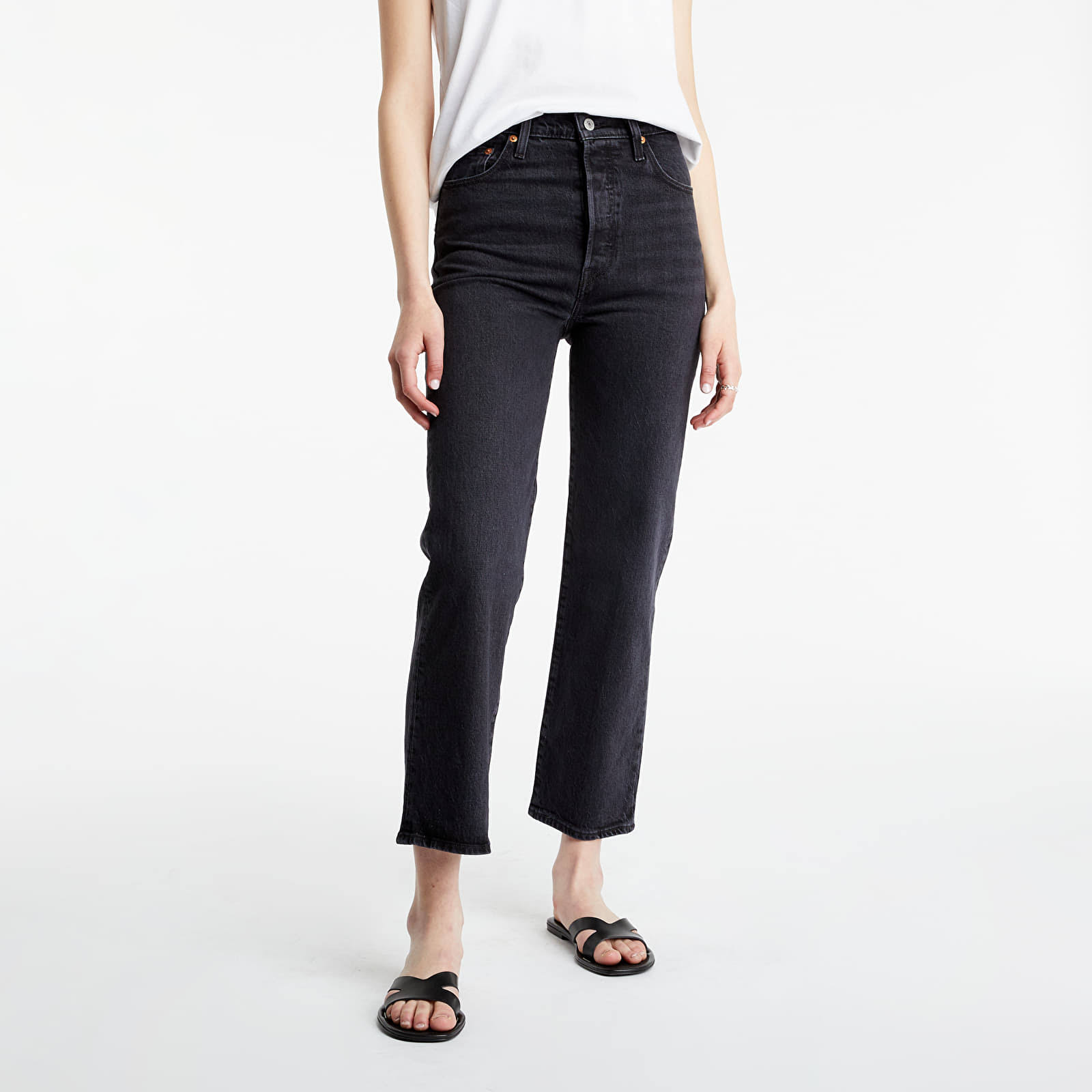 Levi&s Ribcage Straight Ankle Blacks