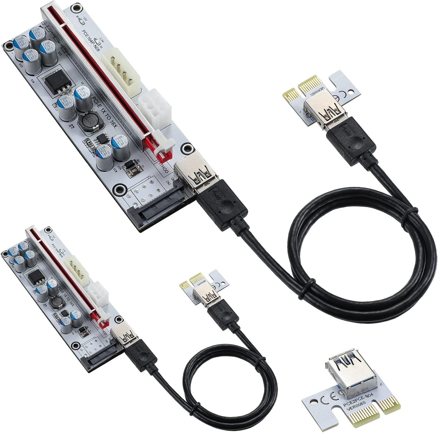 MZHOU PCI-E 1X to 16X Riser Card