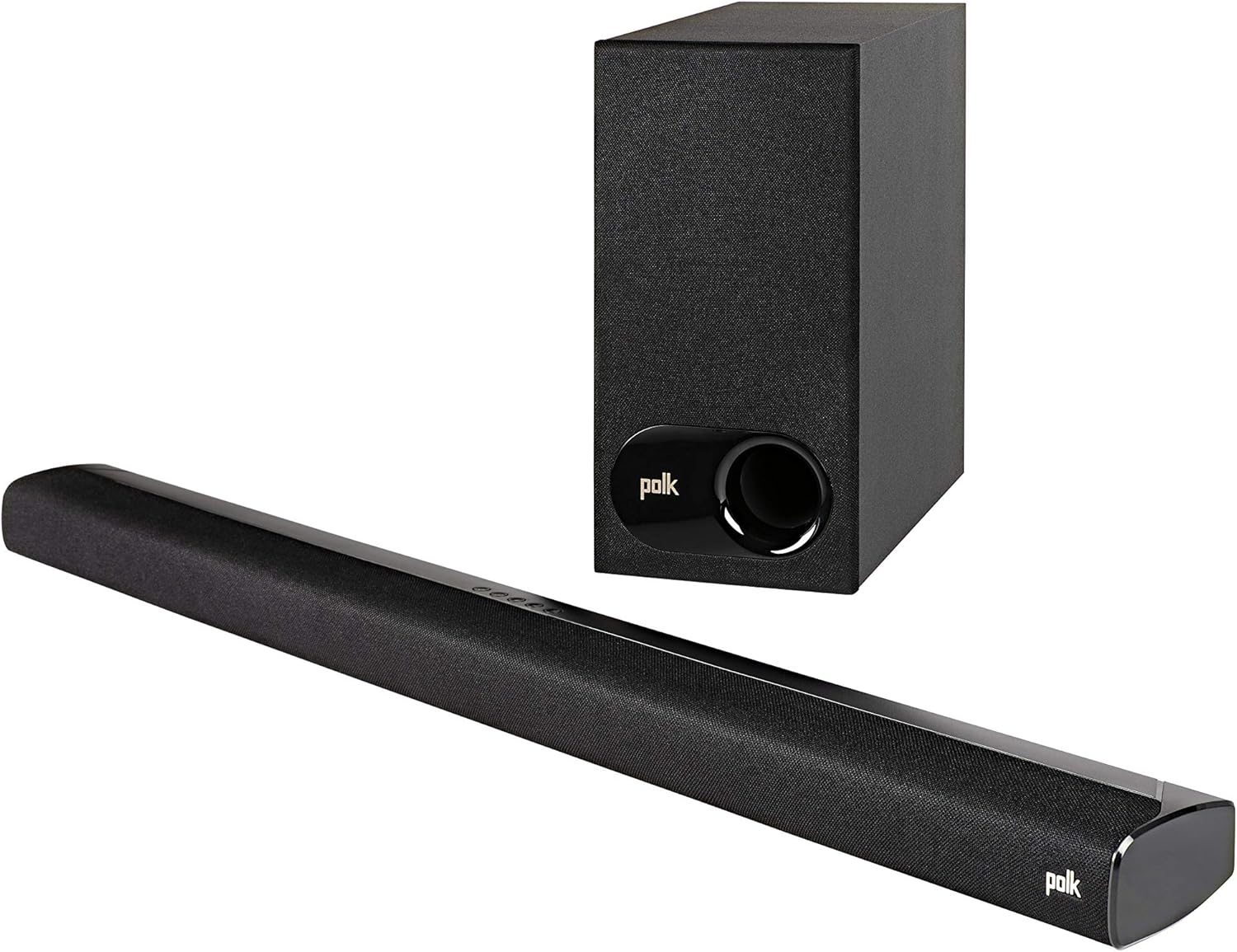 Polk Audio Signa S2 Ultra-Slim TV Sound Bar | Works with 4K & HD TVs | Wireless Subwoofer | Includes HDMI & Optical Cables | Bluetooth Enabled, Black