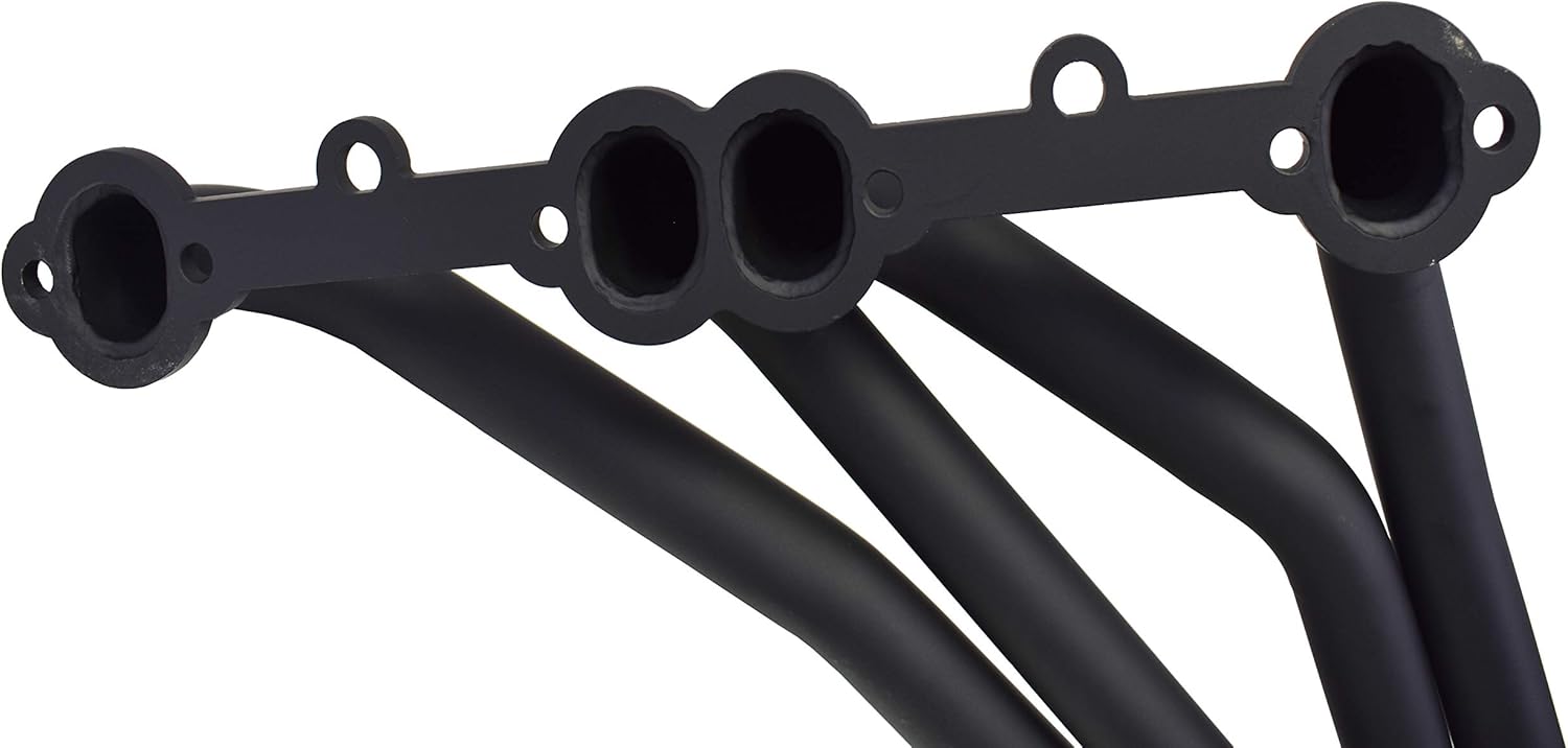 A-Team Performance - Steel Headers - Compatible with SBC Chevy/GMC Truck 66-87 C10 C20 K10 K20 305 327 350 383 400 Black