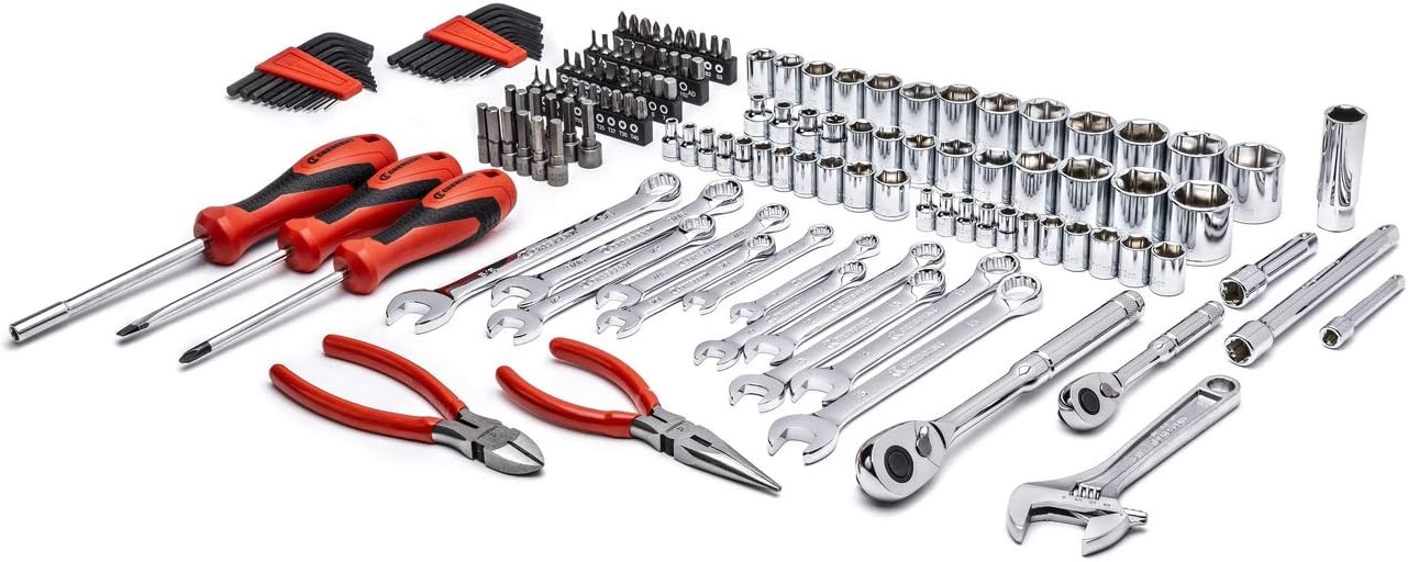 Crescent 150 Pc. 1/4" and 3/8" Drive 6 Point SAE/Metric Professional Tool Set - CTK150
