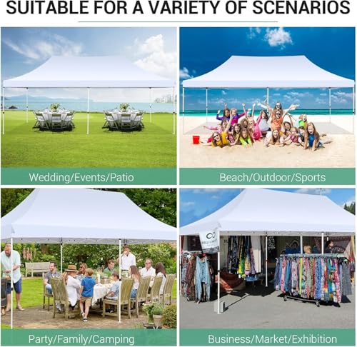 10x10 Pop Up Canopy Tent with 4 Sidewalls and Mesh Windows 2.0