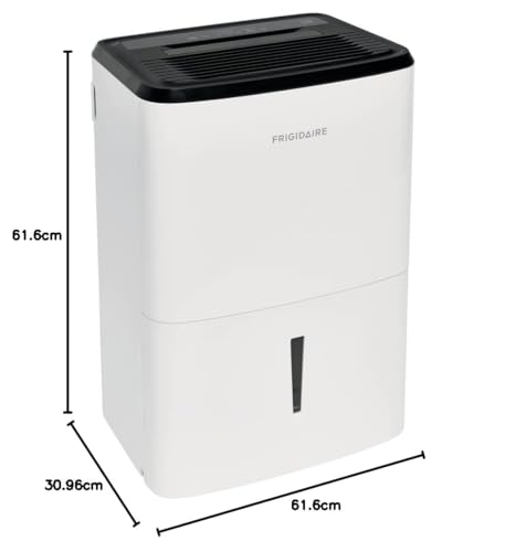 Frigidaire 50-Pint Portable Dehumidifier with Wi-Fi and Energy Star Certification for Medium/Large Rooms & Basements, Custom Humidity Control