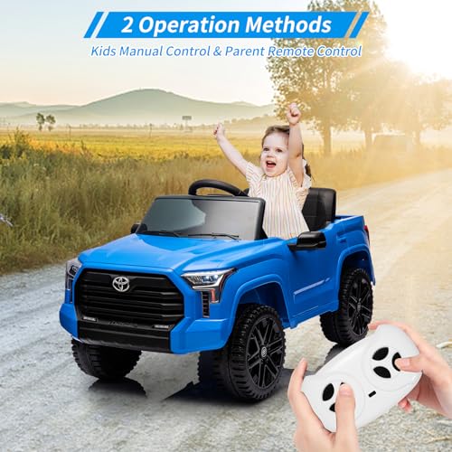 IDEALHOUSE Electric Car for Kids, 12v Ride on Truck Car, Ride-on Toys for Boys/Girls, Off-Road Kids Pickup Car with Remote Control, Spring Suspension