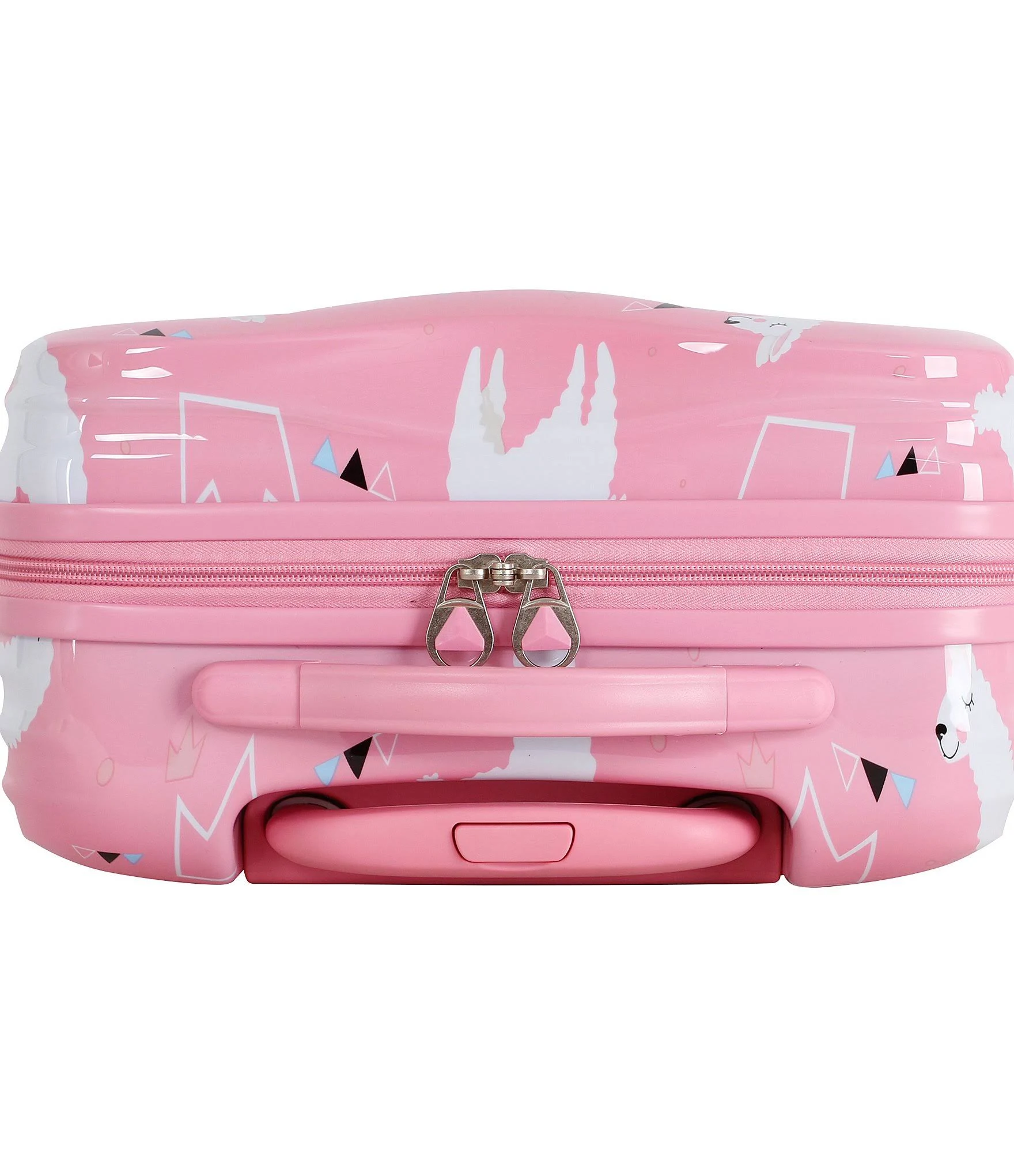 Triforce Kid&s Llama Princess Carry-On Spinner - Pink Multi