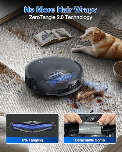 ECOVACS DEEBOT T50 MAX PRO Omni Robot Vacuum and Mop, 18,500Pa Suction, 18mm Auto-Lift, ZeroTangle &TruEdge 2.0, AIVI 3.0 Obstacle Avoidance