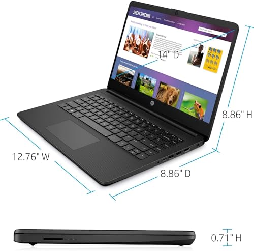 HP 14 Ultrabook • Limited Edition with Microsoft 365 • Intel 4-Core CPU • 16GB RAM • 1.6TB Storage (128GB OnBoard withHP 512GB P500 Portable SSD +