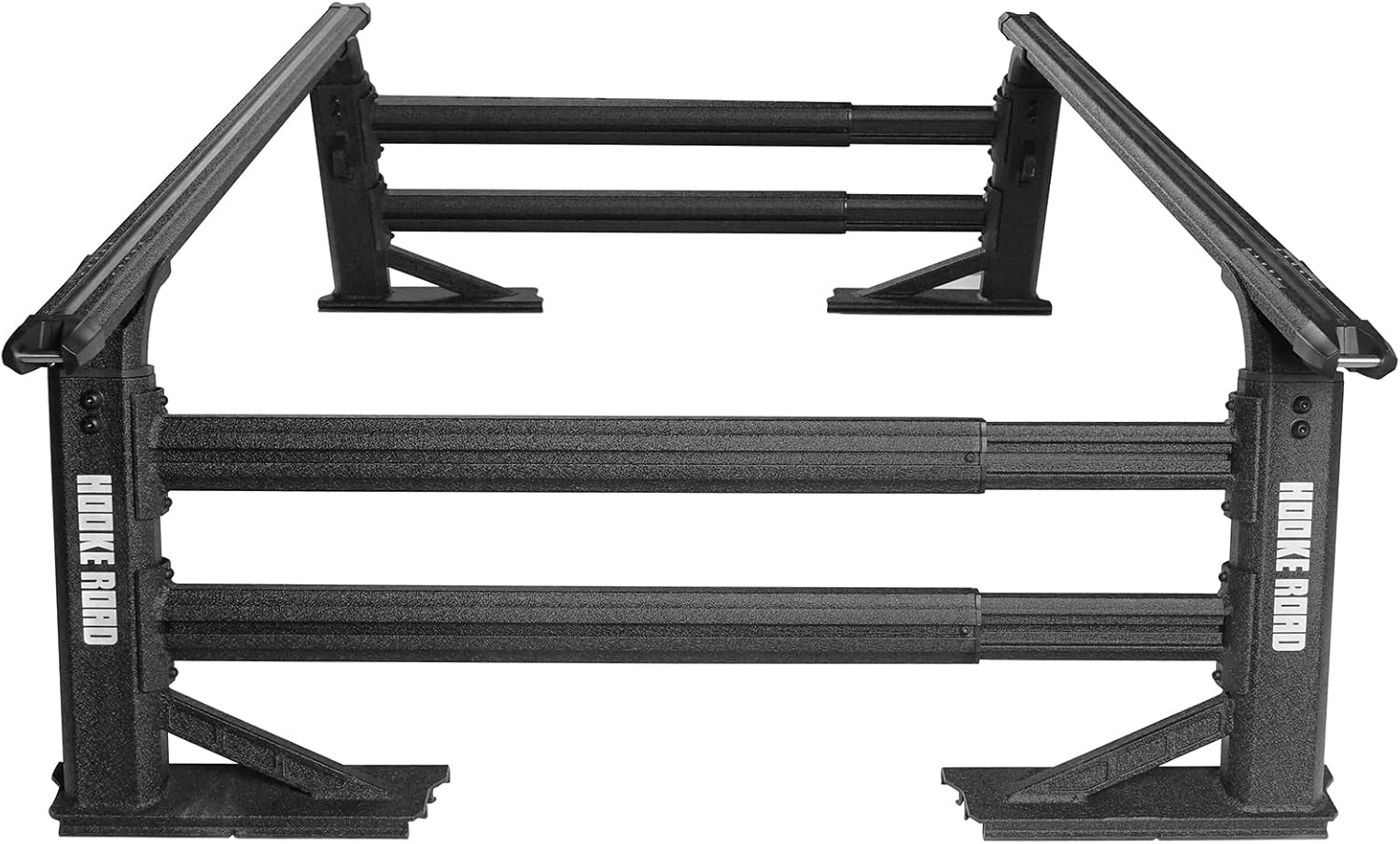 u-Box Overland Truck Bed Cargo Rack Extendable Aluminum Truck Ladder Rack Compatible with Most Commom Pickup Trucks (Without Factory Utility Tracks)