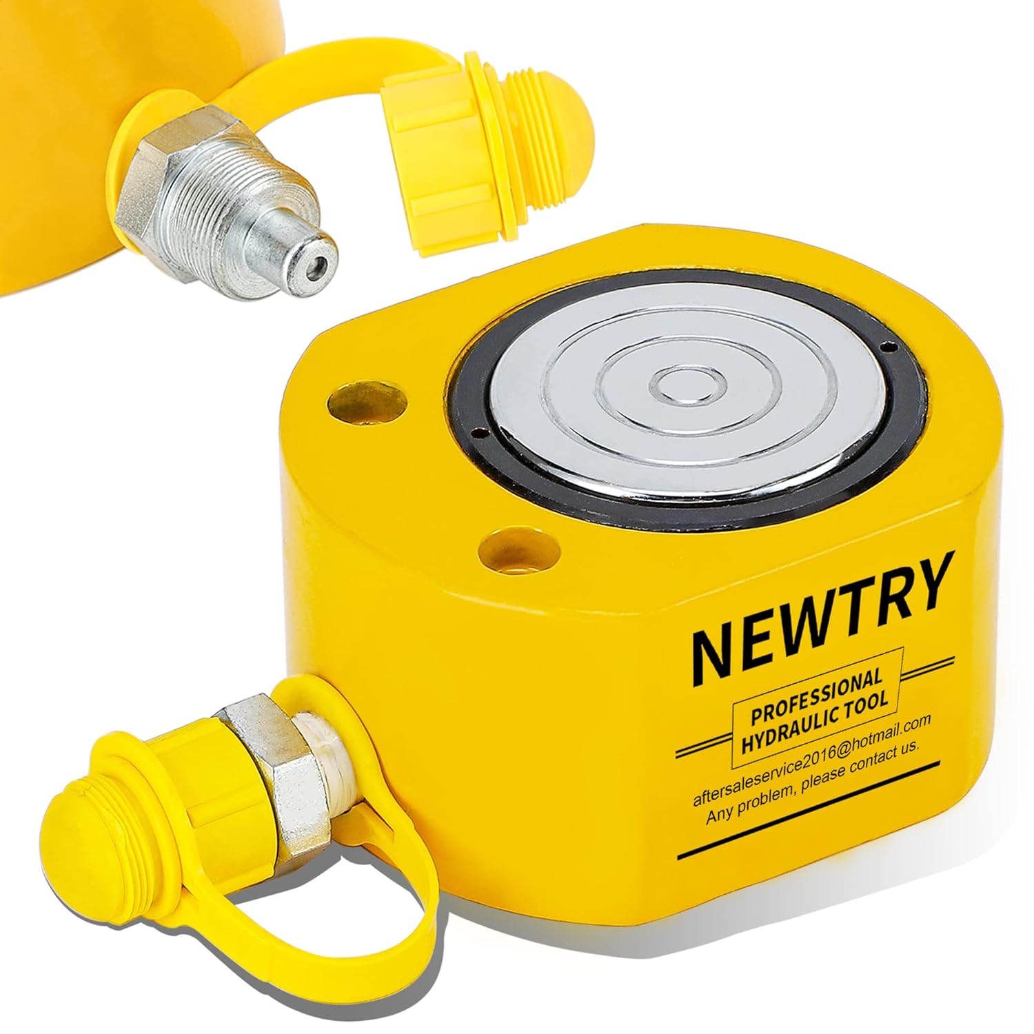 NEWTRY Hydraulic Ram Cylinder 30T Hydraulic Jack Lifting Cylinder Hydraulic Cylinder Jack 0.55” Low Profile Hydraulic Porta Power Ram Jack Mini