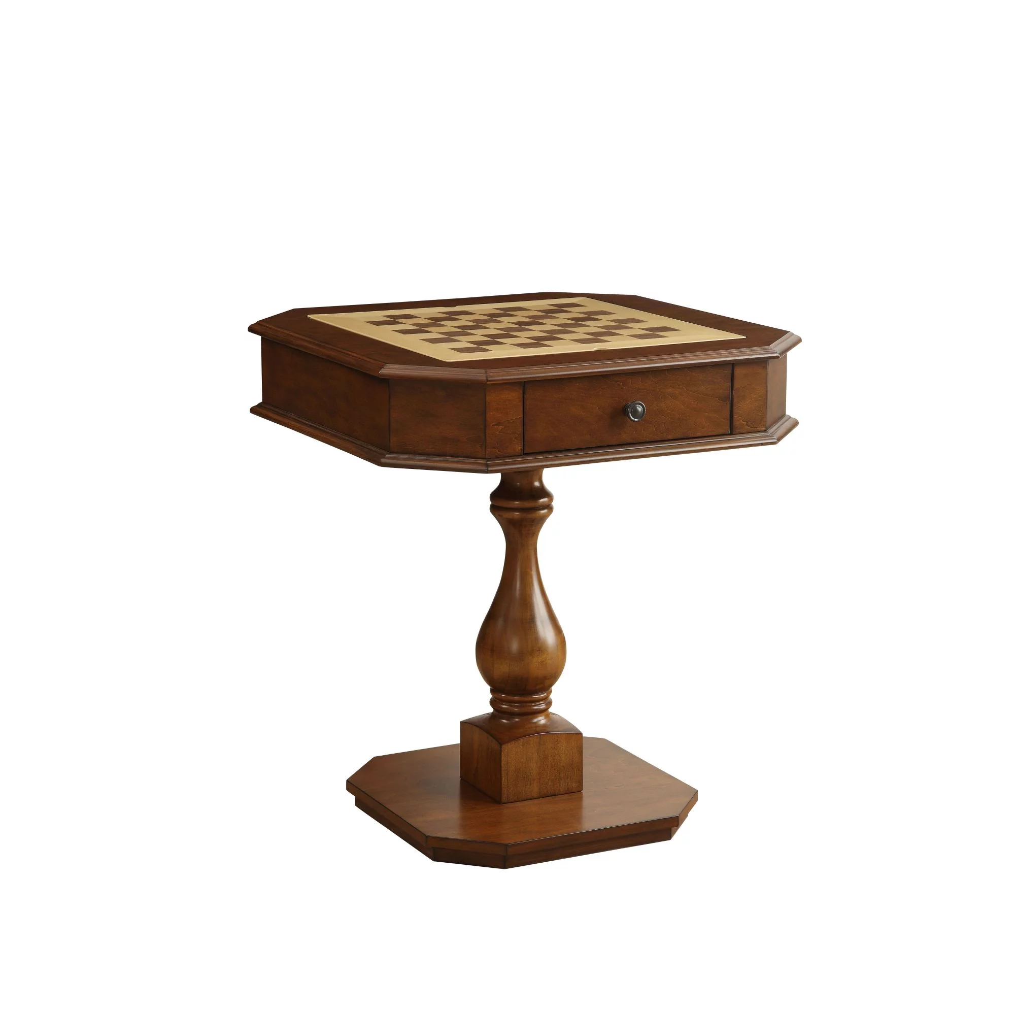 Transitional Style ACME Bishop Game Table in Cherry