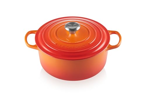 Le Creuset Enameled Cast Iron Signature Round Dutch Oven, 5.5 qt., Cerise