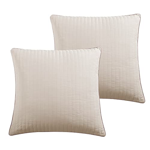 Riverbrook Home 100% Polyester Comforter Set, Queen, Hillcrest - Ivory/Gold, 9 Piece Set