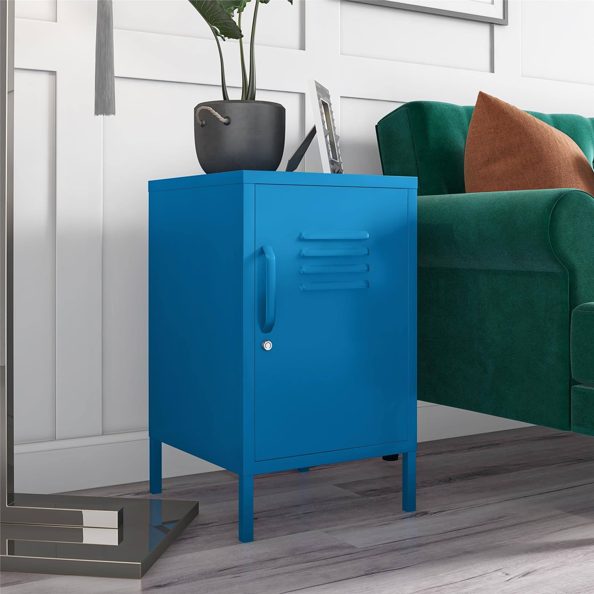 Novogratz Cache Metal Locker End Table - Orange