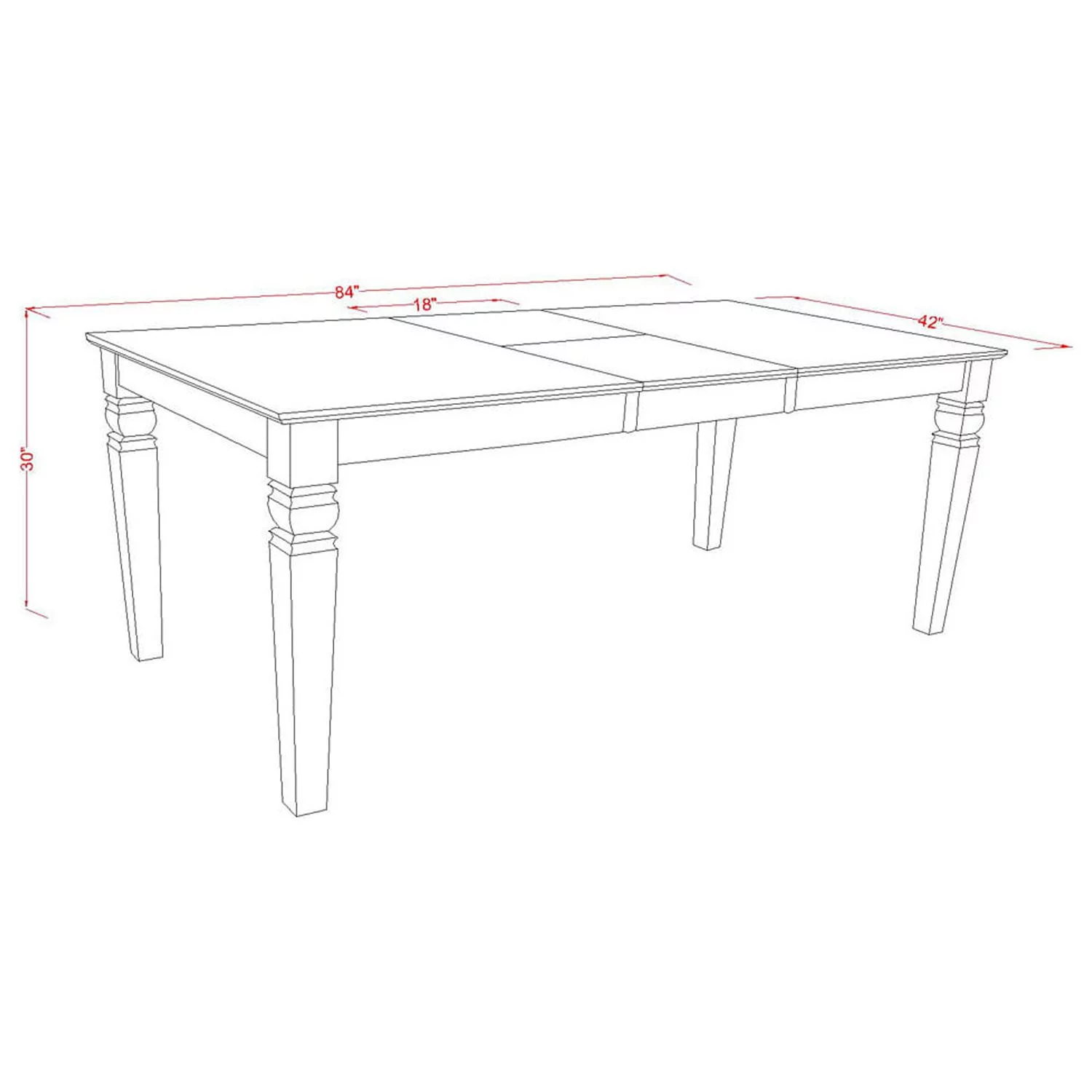 East West Furniture Logan 9-piece Wood Dining Set in Linen White/Light Beige